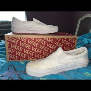 Classic white slip one vans